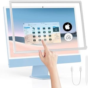 Keenhot Upgraded Magic Touchscreen Frame for iMac, Free Driver Touch Frame with Stylus Pen High Sensitivity USB C Charing Touch Screen Panel Overlay for iMac 24-inch Retina Display