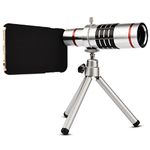 Youniker Optical Camera Lens Kit for iPhone 6,18x Manual Focus Telephoto Lens for iPhone 6S,Including 18x Aluminum Zoom Telescope Camera Lens with Tripod + iPhone6/6S Case