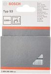 Bosch 1000x Fine Wire Staples Type 53 (for Textiles, Carton, 11.4 x 0.74 x 10 mm, Accessories for Tackers)