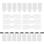 AIEX 60 Pcs Cable Labels Cord Tags, Writable Reusable Wire Labels Electrical, Wire Markers Labels Replacement for Cable Wire Management and Identification (White)