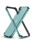 RAEGR iPhone 16 Plus Case | Anodized Aluminum Bumper | Supports Mag-Safe Wireless Charging | Edge Armor Protective Minimal Case Designed for iPhone 16 Plus (6.7-Inch) (2024) - Teal Green RG10575