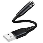 USB to 3.5mm Jack Audio Adapter,Ext