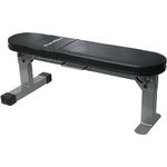 POWERBLOCK Travel Bench, Workout Bench, Folds Up for Easy Storage, Innovative Workout Equipment, Home & Commercial Gyms, Comfortable High Density Foam Upholstery Silver