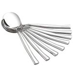 Idomy Stainless Steel Bouillon Spoon, Round Soup Spoon, Set of 12