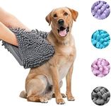 Dog Drying Towel, Dog Microfiber Towel, Ultra Absorbent, Super Soft Dog Bath Towel Quick Drying & Machine Washable Pet Towel 60cm*85cm(Grey)