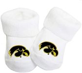 Future Tailgater Iowa Hawkeyes Baby Toe Bootie Socks: Baby Bootie, 0-9 months