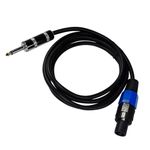 HQRP 6ft Speakon to 1/4-inch (6.35mm) TS Cable Compatible with Hartke AK115 AK410 Bass Guitar Amplifier, Hartke HyDrive HX112 HX115 HX410 HX810 Bass Amplifier Cabinet