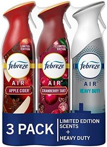 Febreze Air Effects Odor-Fighting Air Freshener Apple Cider, Cranberry Tart, Fresh Baked Vanilla, 8.8 oz. Aerosol Can, Pack of 3