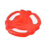 Pet Guard Super Flying Durable Frisbee Tug Dog Fetch Toy,Orange