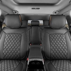 MotorBox TrimLine Graphite Leather Seat Covers for Cars & SUVs