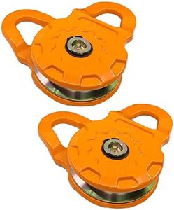 GearAmerica Mega Snatch Block 25T Strength (25,000 Lbs) Heavy Duty Winch Pulley for Synthetic Rope Or Steel Cable | Control Recovery Direction, Double Winch Pulling Power (Mega Snatch 25 Ton, 2 Pack)