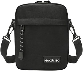 MOCOCITO Sacoche Homme Bandouliere | Petit Sac Bandoulière | Sacoche Homme Bandoulière | Sacoche Garcon (NOIR)