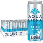 Aqua Libra Still Water, 330 ml, Pack of 24 Cans