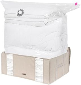 Compactor Vacuum Storage Bag, Life 2.0 Series, Size XXL, 210L, Beige, RAN7650, Compression 0.065mm LLPDE + Nylon Cover: Non Woven 120G