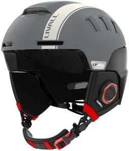 LIVALL RS1 Smart Bluetooth Ski Helmet with Built in Speakers & Microphone, Patented Fall Detection & SOS Alert, Adjustable Venting and Goggles Compatible, Snow Sport Helmets for Men Women Adults