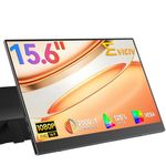 EVICIV Portable Monitor 15.6" 1080P, FHD Travel Monitor for Laptop, IPS Portable Screen w/VESA & Kickstand, USB-C Mini HDMI External Screen for Laptop/PC/Phone, Compatible with PS3/4/5/Xbox/Switch