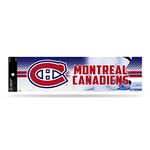 Rico BS8204 NHL Montreal Canadiens Bumper Sticker, 11" x 3", Red