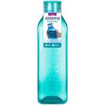 Sistema Square Water Bottle 1L | BPA Free Water Bottle | Seal Tight Lid | Easy Grip Sides | Assorted Colours