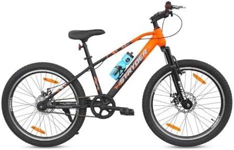 Stryder Magnet BMX 24-Inch Cycle for Adults & Teens | Dual Disc Brakes | Front Suspension | TIG-Welded Steel Frame | Nylon Tyres | Single Speed | Unisex (Colour- Orange)