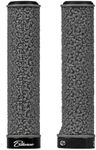 Bikeroo Mountain Bike Grips - Lock-On Bicycle Grips for Handlebar - Non-Slip MTB Grips with Aluminum Caps for Stability and Comfort - 133mm, Black