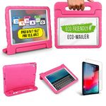 Official Cooper Dynamo Apple iPad 10.2 Case for Kids | iPad 9th Generation Case Kids, iPad 8th/7th/10.2 inch Case for Kids, Lightweight with Screen Protector, Handle, Pencil Holder (Bubble Gum Pink)