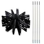 1 Set Nylon Chimney Brush Pipe Inner Cleaning Brush for Drill Kitchen Cleaning Tools Chimney Sweep Stove Cleaning Power Electric Cleaning Brush Pipeline Pellet Stove