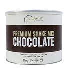 Indulgence Collection Chocolate Milkshake Powder Mix 1kg - Luxurious Thick and Creamy Texture - Ideal for Frappe and Smoothie Drinks - Vegan and Gluten-Free - Made in the UK