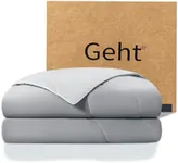 Gehtmnl Cooling Comforter, Cooling Blanket for Hot Sleepers and Night Sweats, Double-Sided Cool Breathable Soft Lightweight Blanket, All Season Bedding Comforter, (Mist Light Grey, King(106"x90"))