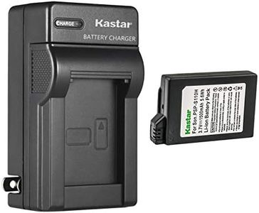 Kastar 1-Pack PSP110 Battery and AC Wall Charger Replacement for Sony PSP-110 Battery, Sony Video Game PSP Playstation PSP-1010, PSP Fat, PSP-1000, PSP-1000G1, PSP-1000G1W, PSP-1000K, PSP-1000KCW