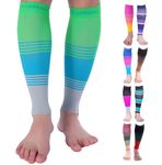 Doc Miller Calf Compression Sleeve Men and Women 20-30 mmHg, Shin Splint Compression Sleeve, Medical Grade Socks for Varicose Veins and Maternity 1 Pair