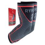 Rymora Elbow Support Arm Compression Sleeves Elbow Braces for Men and Women - Supports for Tennis Elbow, Golfers Elbow, Tendonitis, Joint Pain Relief, Arthritis (Pair) (Large) [L]