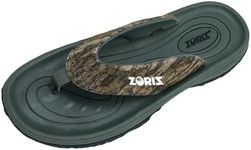 ZORIZ Mossy Oak Golf Sandals for Women and Men, Thong Flip Flops with Removable Spikes, Golf Footwear with Deeper Heel Cup and Higher Sidewalls for Comfort, Bottomland, Women’s 11/Men’s 9
