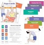 WorkoutLabs YOGA CARDS - Beginners: Professional Visual Study, Class Sequencing & Practice Guide with Essential Poses, Breathing Exercises & Meditation - Yoga Flash Cards/Yoga Deck with Sanskrit