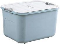 Plastic Stackable Storage Box Container with Attached Lid