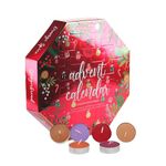 Candle Advent Calendar 2024 - Scented Candle, Scented Tea Lights, Christmas Candle Advent Calendar, Xmas Decoration, Christmas Advent Candles Women Men Ladies Gift