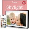 Skylight Digital Picture Frame: 15 Inch WiFi Enabled with Load from Phone Capability, Touch Screen Digital Photo Frame Display - Customizable Gift for Friends and Family - Black