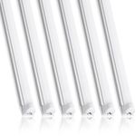 Barrina LED Batten Light 4FT/117cm, 36W 4200lm, 6500K Double Row LED Beads, T8 LED Fluorescent Tube Replacement for Garage Shed Loft Office Workshop Lighting, 6 Packs