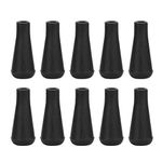 LetCart Soft Rubber Arrowhead-Archery Replacement Broadhead for Sports Shooting Practice 10PCS(8mm-Black)