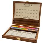 Aquarelle Extra-Fine Artists Quality Watercolours Deluxe Mahogany Box Set