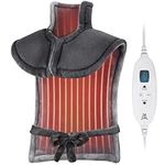 BOB AND BRAD Weighted Heating Pad for Back Pain Relief, 24"x34'' Electric Heating Pad for Neck and Shoulder with 6 Heat Settings, Full Body Heating Pad, Machine Washable, Auto Shut Off, ETL Certified