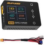 SUPULSE 1-6S Lipo Battery Charger 150W Balance Charger 10A RC Car Charger Fast Charge Discharge DC 7-28V Smart Charger for LiPo/Li-Hv/Li-Ion/Li-Fe/NiMH/Li-ion/Pb (1-10S) RC Battery Charger