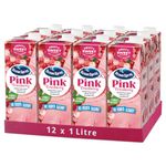 Ocean Spray Pink Cranberry Juice Drink w/No Added Sugar - Refreshing, Sweet and Smooth, Fruit Juice Beverage - Best Served Chilled - 12-Pack, 1 L Carton