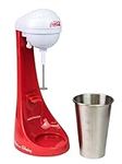 Nostalgia Two-Speed Electric Coca-Cola Limited Edition Milkshake Maker and Drink Mixer, Includes 16-Ounce Stainless Steel Mixing Cup & Rod-Red, 16 oz