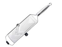 RÖSLE V-Blade Slicer, High Quality V-Slicer for Vegetables such as Cucumbers or Tomatoes, 5 Cutting Strengths, with Silicone Base, 18/10 Stainless Steel, Includes Vegetable Holder and Protective Cover