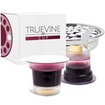 truevine Top & Bottom Communion Cups and Wafer Set - Prefilled Cups with Fresh Unleavened Bread & Grape Juice - Carefully Packaged & Easy to Open, Ideal First Communion Favors for Guests (200 Count)