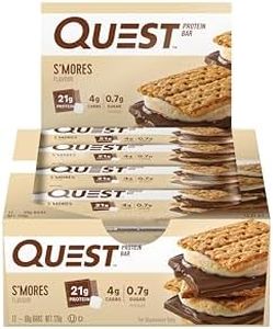 Quest Nutrition S'mores Protein Bar, High Protein, Low Carb, Keto Friendly, 12 Count