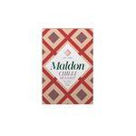 Maldon Chilli Sea Salt Flakes, Blended with Aleppo & Bird’s Eye Chillies - Take Simple Dishes to the Next Level - Fantastic Flavour - Unique Pyramid-Shaped Sea Salt Flakes - 100g Box