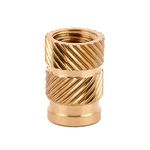 E-Z LOK Threaded Insert for Plastic Straight Flush Brass Thread Inserts 3/8-16 Pack of 25