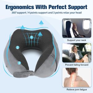 Cirorld Memory Foam Travel Pillow – Ergonomic Neck Support
