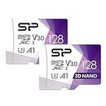 Silicon Power 2-Pack U3 128GB Micro SD Card Nintendo-Switch Compatible, SDXC microsdxc High Speed Class 10 MicroSD Memory Card with Adapter (S2128GBSTXDU3V20AD)